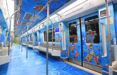 昆明地鐵1、2、6號(hào)線列車車廂內(nèi)廣告
