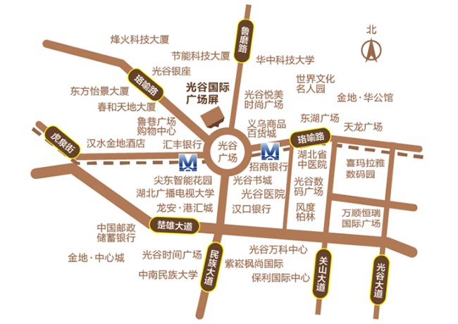 光谷國際廣場(chǎng)區(qū)位圖 光谷國際廣場(chǎng)區(qū)位圖