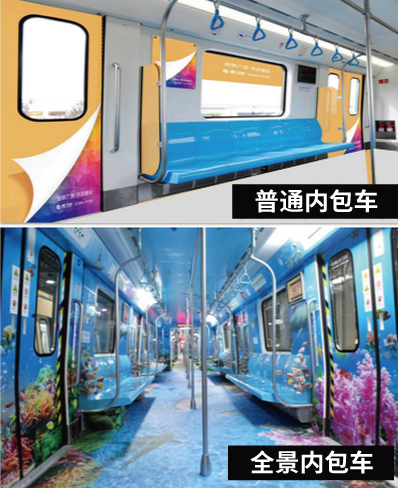 青島地鐵內(nèi)包車(chē)套裝廣告